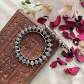 Vriksham Antique Shell Designs Oxidized Kada Bnagle-S1064